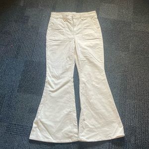 Women's White Flared Pants
